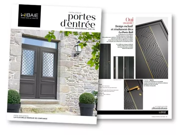 Couverture du catalogue portes d'entrée 2025 WIBAIE