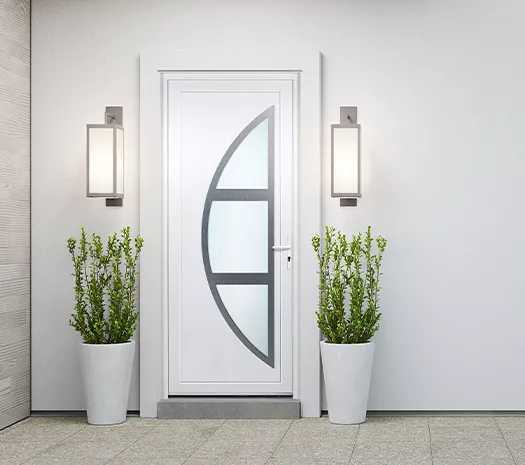 Poignées extérieures verticales pour portes d'entrée PVC
