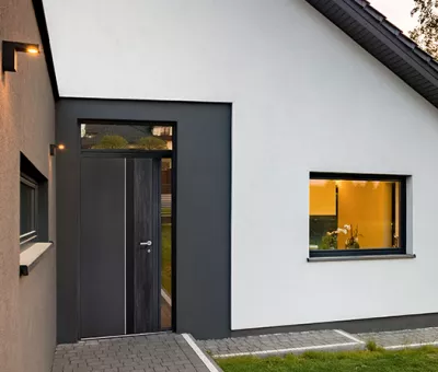 NORIA vue ext. porte alu 85 mm WIBAIE