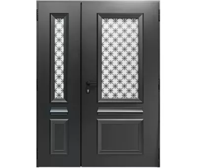 VENDÔME vue int. tiercée portes alu tradi 85 WIBAIE