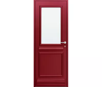 BEAUNE porte alu 85 mm WIBAIE style tradi vue ext