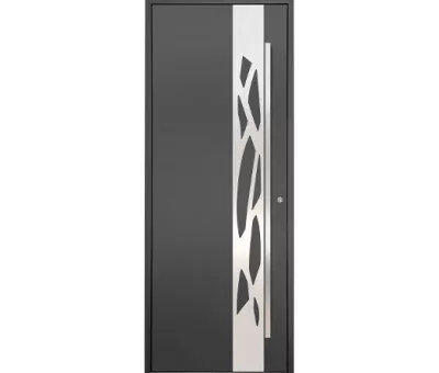 DAMA vue ext. porte d'entrée alu 85 mm WIBAIE