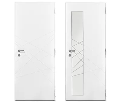 AZIA vue int. porte alu 85 mm WIBAIE