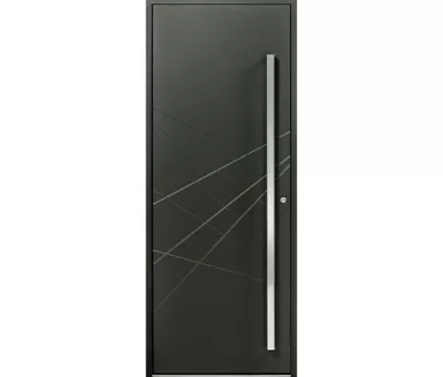 AZIA vue ext. porte alu 85 mm WIBAIE