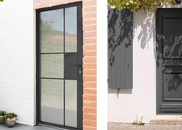 Portes d'entrée en aluminium WIBAIE