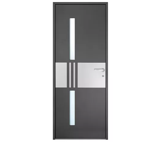 CAPELLA porte alu 85 mm vue ext. WIBAIE