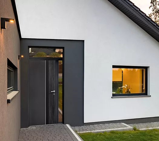 NORIA vue ext. porte alu 85 mm WIBAIE