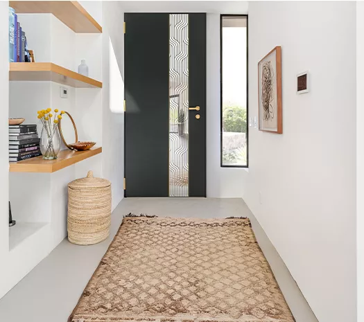 BALI porte alu 85 mm vue int. WIBAIE