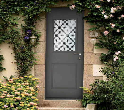 Portes d'entrée en Acier 85 mm style traditionnel WIBAIE