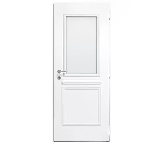 BEAUNE porte alu 85 mm WIBAIE style tradi vue int