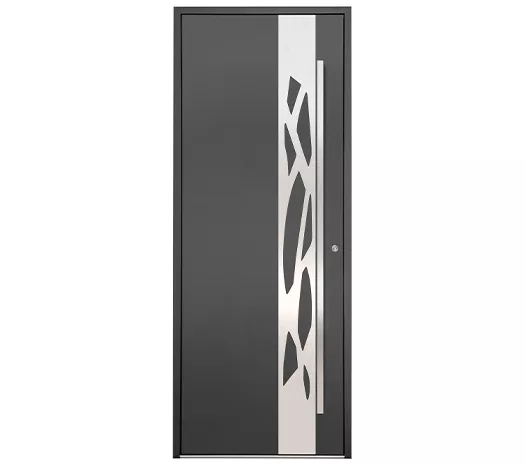 DAMA vue ext. porte d'entrée alu 85 mm WIBAIE