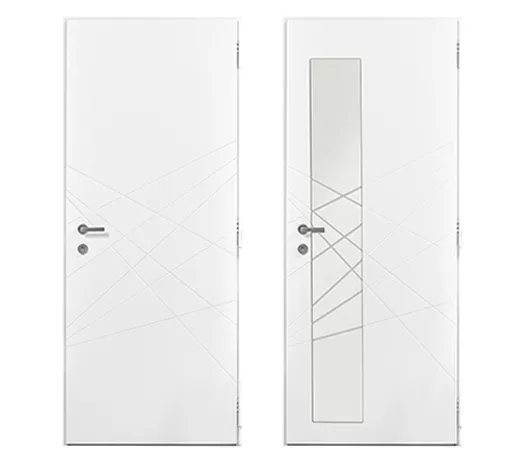 AZIA vue int. porte alu 85 mm WIBAIE