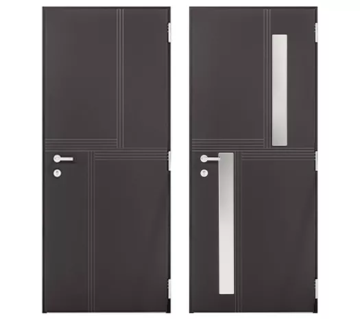 ALTEA vue int. porte alu 85 mm WIBAIE