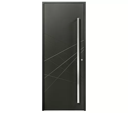 AZIA vue ext. porte alu 85 mm WIBAIE